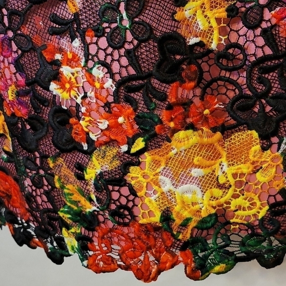 𝅺adrianna Papell lace overlay Sleeveless Dress - Picture 6 of 17